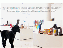 Tablet Screenshot of gregmillsshowroom.com